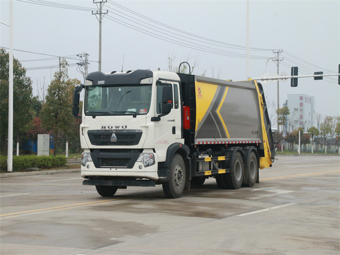 國(guó)六重汽豪沃后雙橋20方壓縮垃圾車